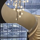 混搭风格西安万科翡翠国宾：当代美学，向时代致敬售楼楼梯局部设计图