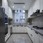 现代风格灰色轨迹-厨房设计图