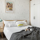 自然的北欧风格二居室卧室设计