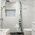 现代二居卫浴设计实景图