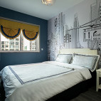 蔚蓝的现代风格三居室卧室设计
