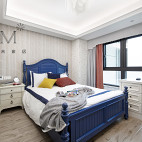 148m²现代美式卧室设计