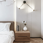 日式二居卧室壁灯设计