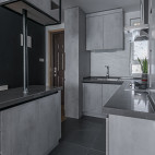 77平米现代风厨房橱柜设计图片