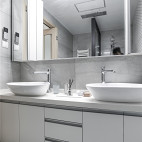 木质北欧卫浴洗手台设计图片
