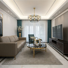 古典美式轻奢客厅设计
