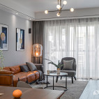 静谧现代客厅设计实景图片