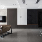 墨白 170㎡现代简约客厅设计