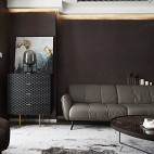 高规格现代客厅沙发图