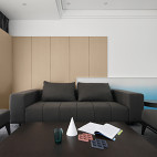 简洁现代别墅客厅沙发图