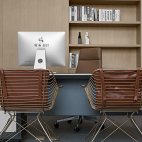 挑高户型办公室办公桌椅设计