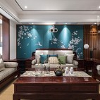 140㎡优雅中式客厅沙发图片