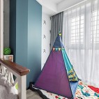 “一字型”户型现代儿童房设计图片