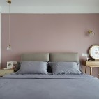 现代135平三代同堂之--暖暖的新家——卧室图片