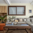 116平米日式风格——沙发背景图
