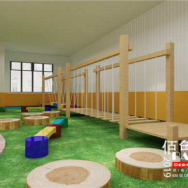 佰色幼儿园设计幼儿园装修大型淘气堡设计_3752536