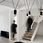 现代简约—黑与白——楼梯图片