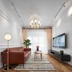 禾舍设计 极简浪漫轻法式，典雅精致美宅——客厅图片