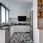 白色+原木配色的家——厨房图片