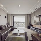 高级灰现代简约三室——客厅图片