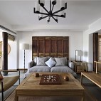中式现代—自在居——客厅设计图