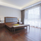 180平中式居所，古朴大气淡雅自然——卧室图片