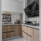108平米北欧极简厨房设计图