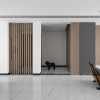 现代简约三居——客厅设计图