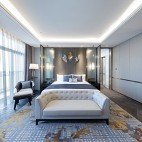 上海三甲港绿地铂瑞酒店空间设计——大床房图片