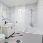 80平粉色时空——卫生间图片