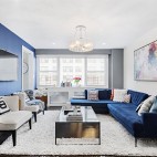 蓝色的家，永恒的爱——客厅图片