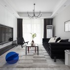 谁说黑白灰色系不可以打造出梦幻温馨的家——客厅图片