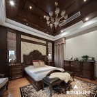 岁月筑芳华  420m²美式大宅——卧室图片