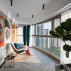 燕归巢—230平米住宅空间——阳台图片