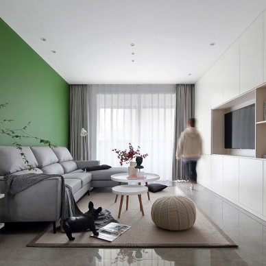 虫生新透绿窗纱——客厅图片