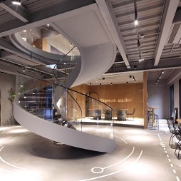 “学院精神”文化主题咖啡馆楼梯设计