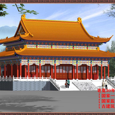翻新寺庙设计图纸方案，寺庙改造设计效果图_1672122345_4821588